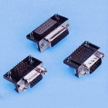3228 D-SUB HIGH DENSITY CONNECTOR  P.C.B RIGHT ANGLE TYPE (STAMPED CONTACT)  (11/07)