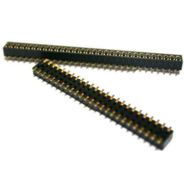 2162B2 FEMALE HEADER PITCH:1.27*1.27MM DUAL ROW SMT TYPE H:2.2MM