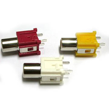 RCA JACK 1PORT 3PIN VERTICAL 