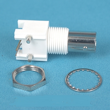 3280A75O BNC Socket 75Ω R/A With Washer+Nut H:12.3mm